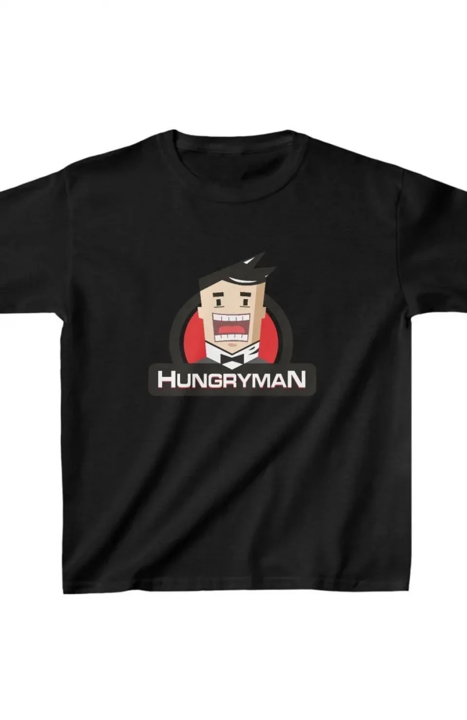 Unisex Çocuk Baskılı T-Shirt - Siyah