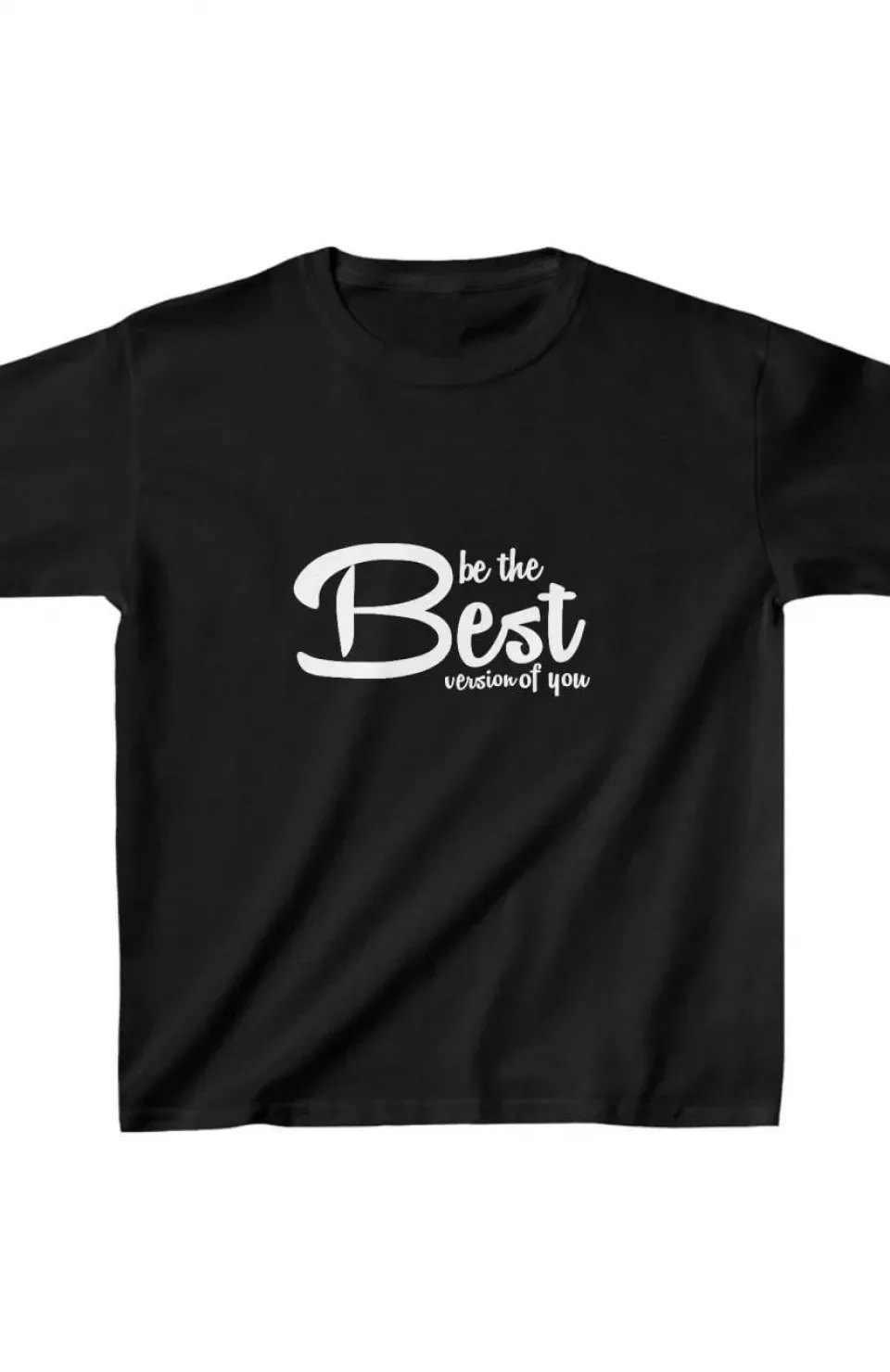 Unisex Çocuk Baskılı T-Shirt - Siyah