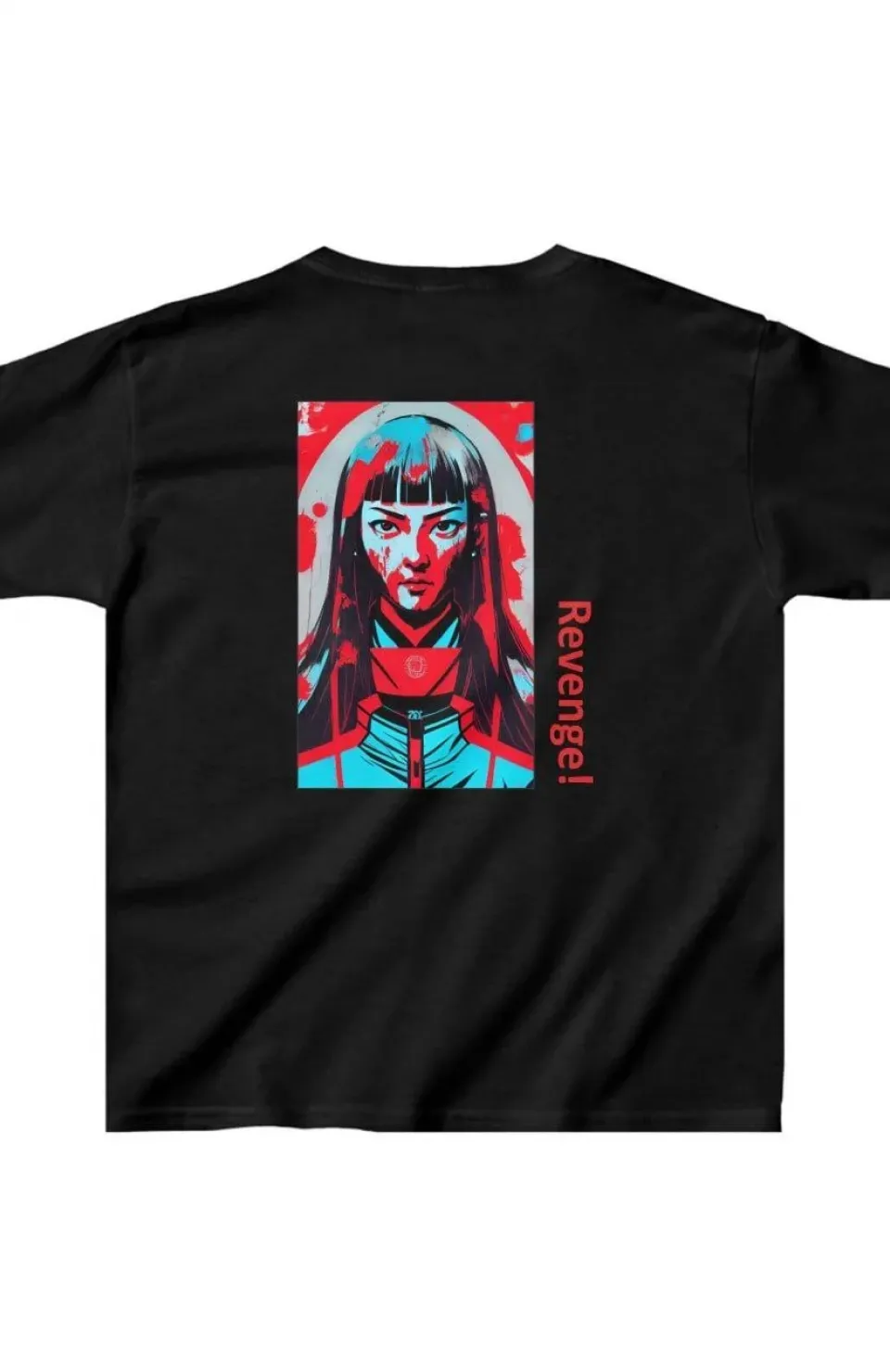 Unisex Çocuk Baskılı T-Shirt - Siyah