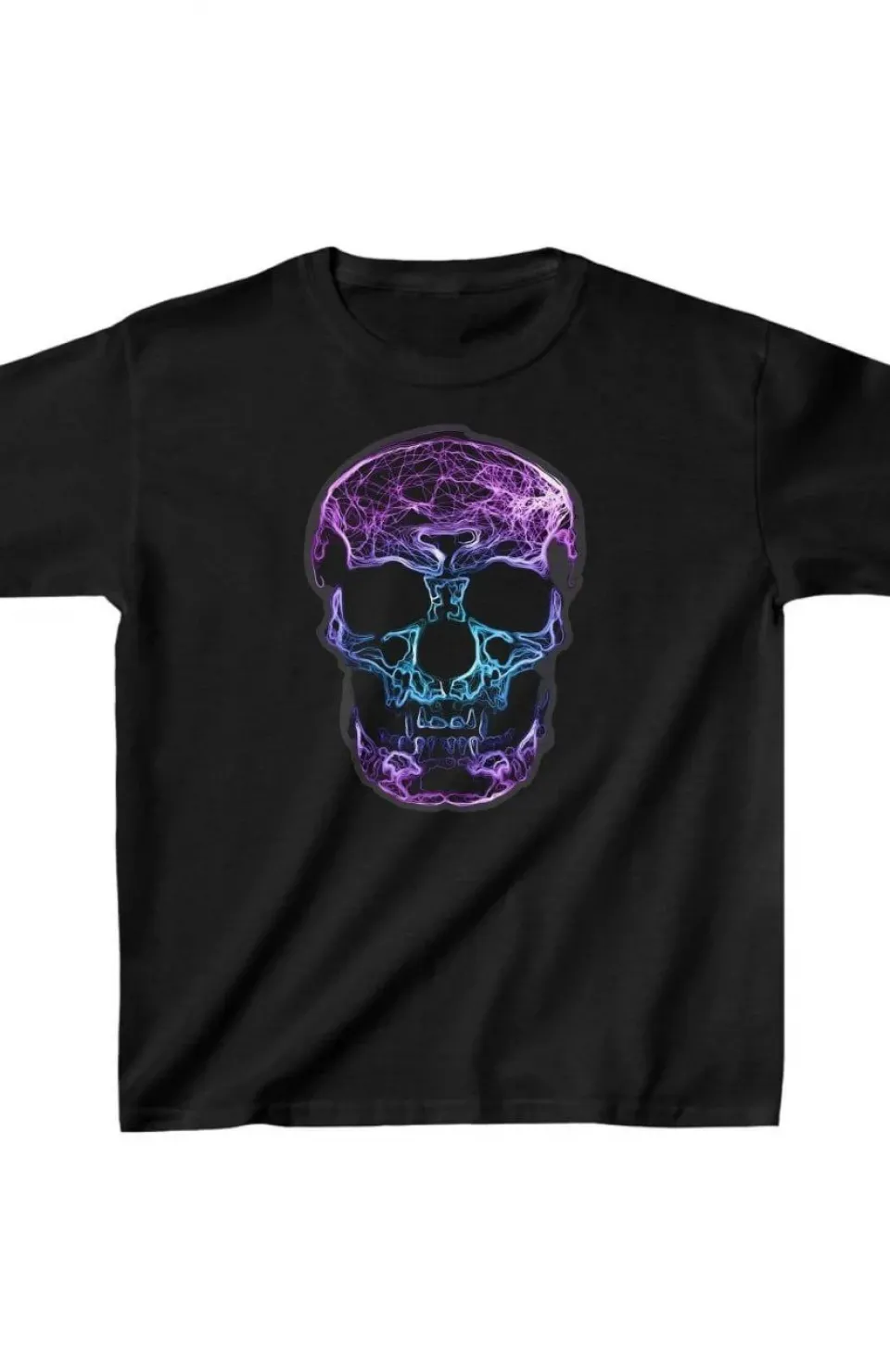 Unisex Çocuk Baskılı T-Shirt - Siyah