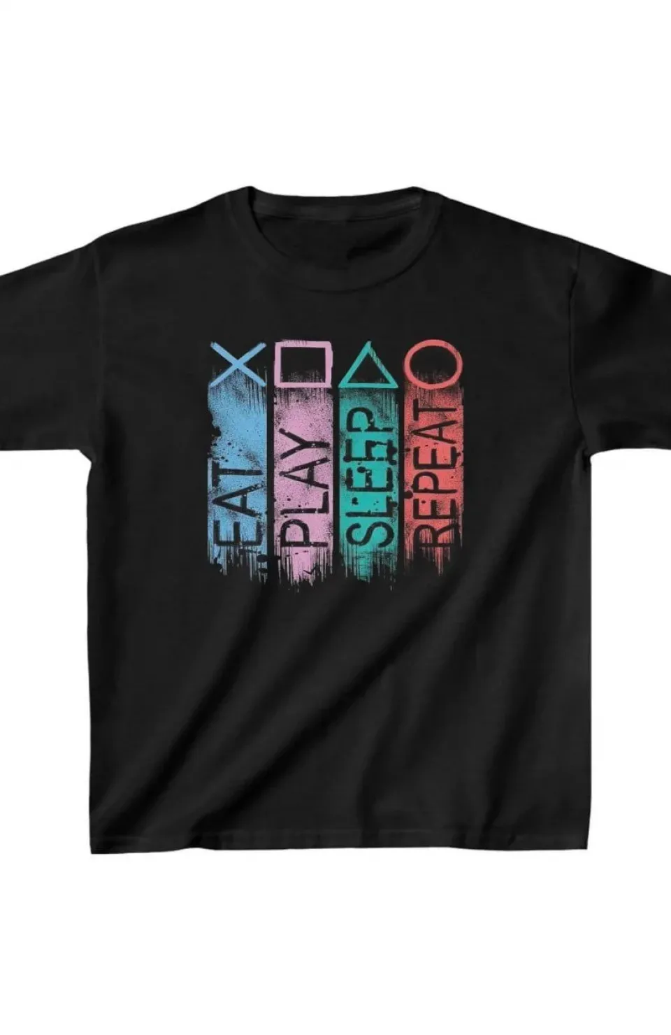 Unisex Çocuk Baskılı T-Shirt - Siyah Somersan Giyim | Kadın, Erkek ve Çocuk Moda