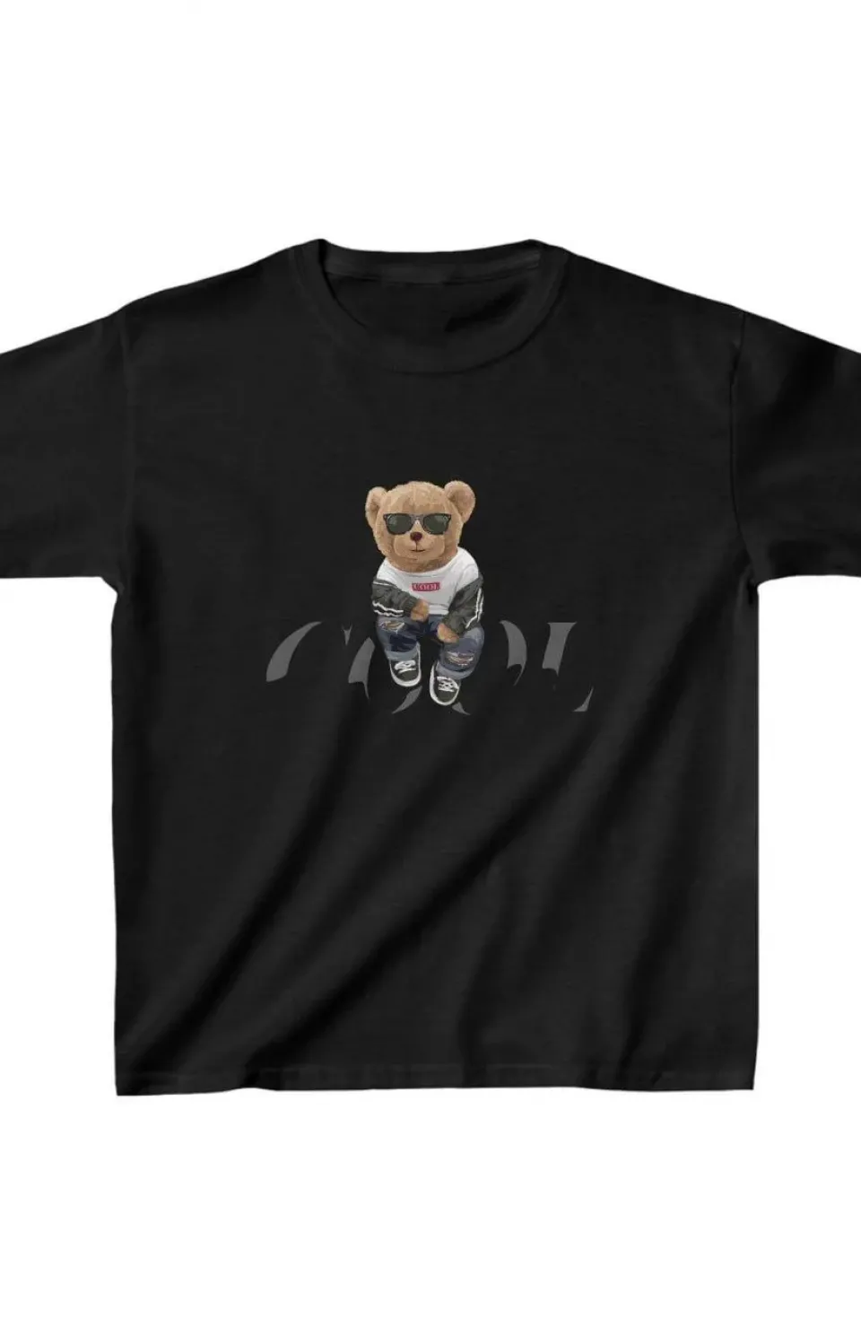 Unisex Çocuk Baskılı T-Shirt - Siyah Somersan Giyim | Kadın, Erkek ve Çocuk Moda