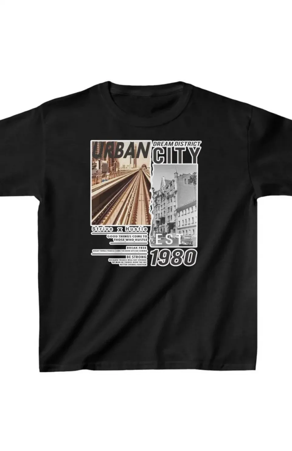 Unisex Çocuk Baskılı T-Shirt - Siyah Somersan Giyim | Kadın, Erkek ve Çocuk Moda