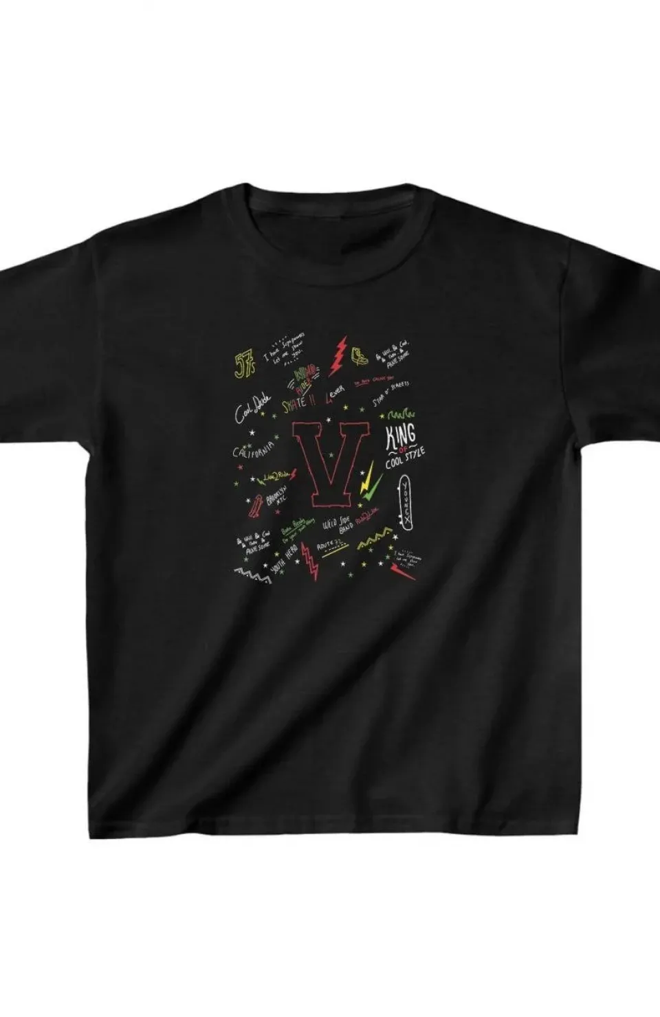 Unisex Çocuk Baskılı T-Shirt - Siyah Somersan Giyim | Kadın, Erkek ve Çocuk Moda