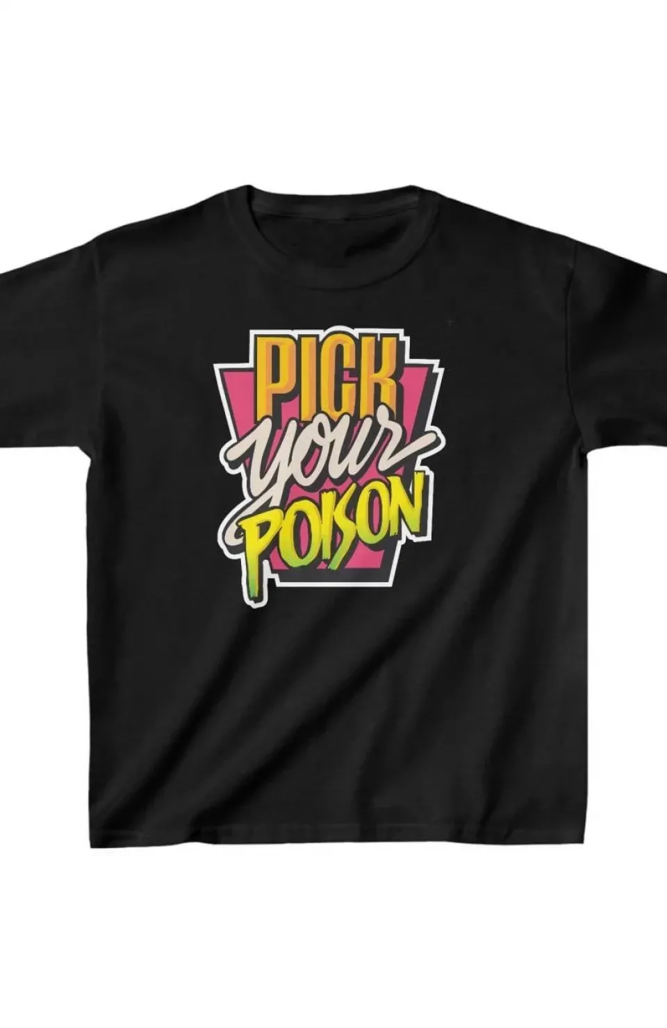 Unisex Çocuk Baskılı T-Shirt - Siyah Somersan Giyim | Kadın, Erkek ve Çocuk Moda