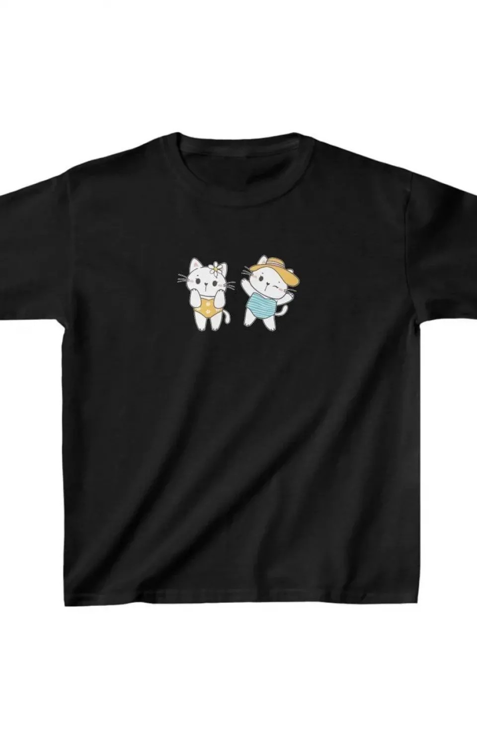 Unisex Çocuk Baskılı T-Shirt - Siyah Somersan Giyim | Kadın, Erkek ve Çocuk Moda