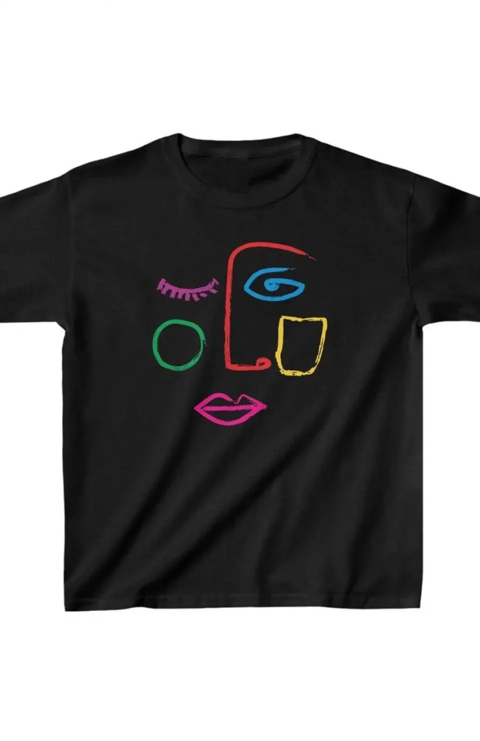 Unisex Çocuk Baskılı T-Shirt - Siyah Somersan Giyim | Kadın, Erkek ve Çocuk Moda