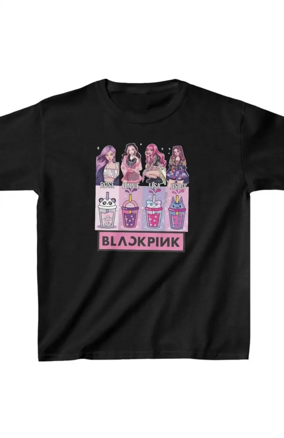 Unisex Çocuk Baskılı T-Shirt - Siyah Somersan Giyim | Kadın, Erkek ve Çocuk Moda