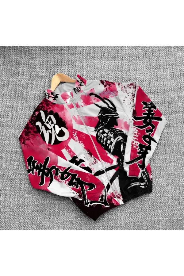 Unisex Dijital Baskılı Paraşüt Rüzgarlık - Renkli