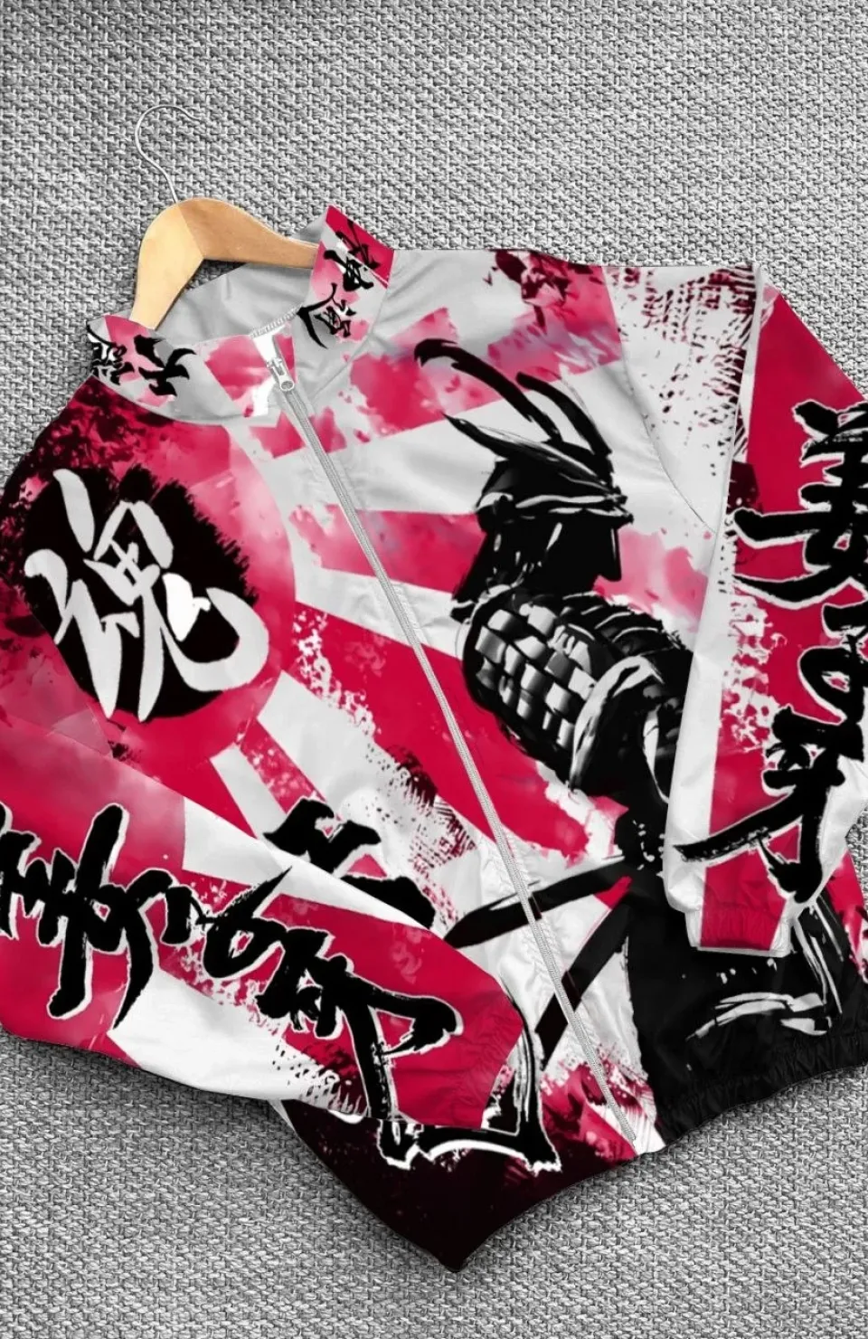 Unisex Dijital Baskılı Paraşüt Rüzgarlık - Renkli