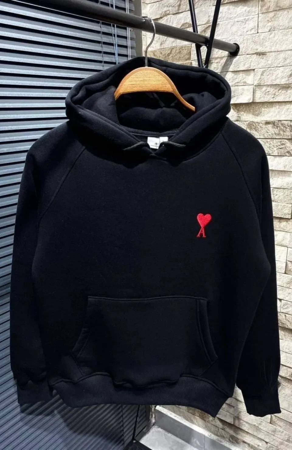 Unisex Kapşonlu Baskılı Sweetshirt - Siyah Somersan Giyim | Kadın, Erkek ve Çocuk Moda