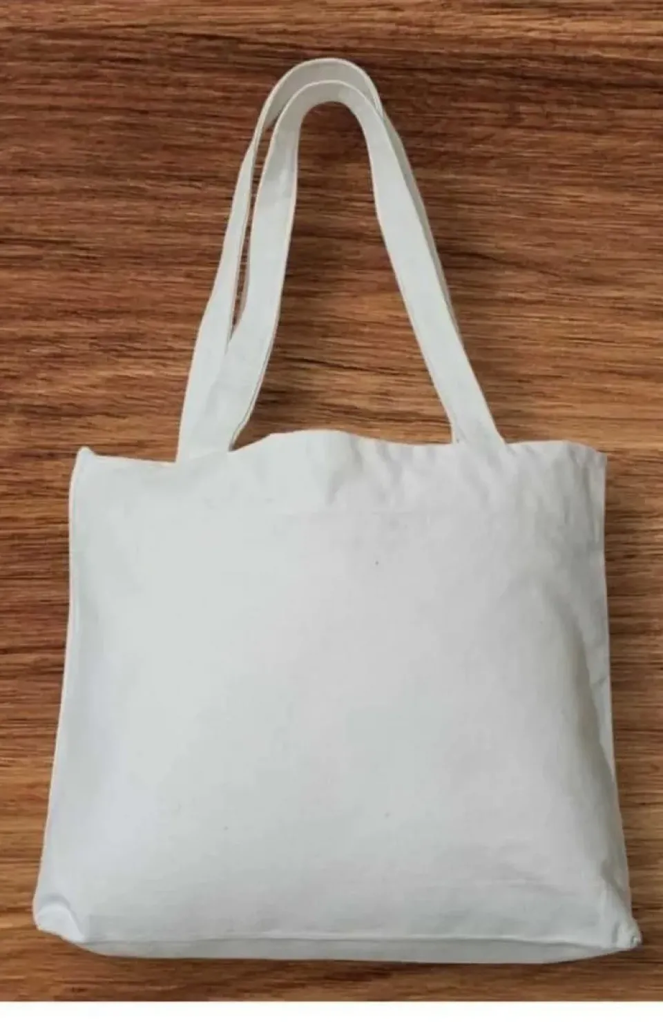 Unisex Piknik ve Deniz Cepli Fermuarlı Çanta - Beyaz