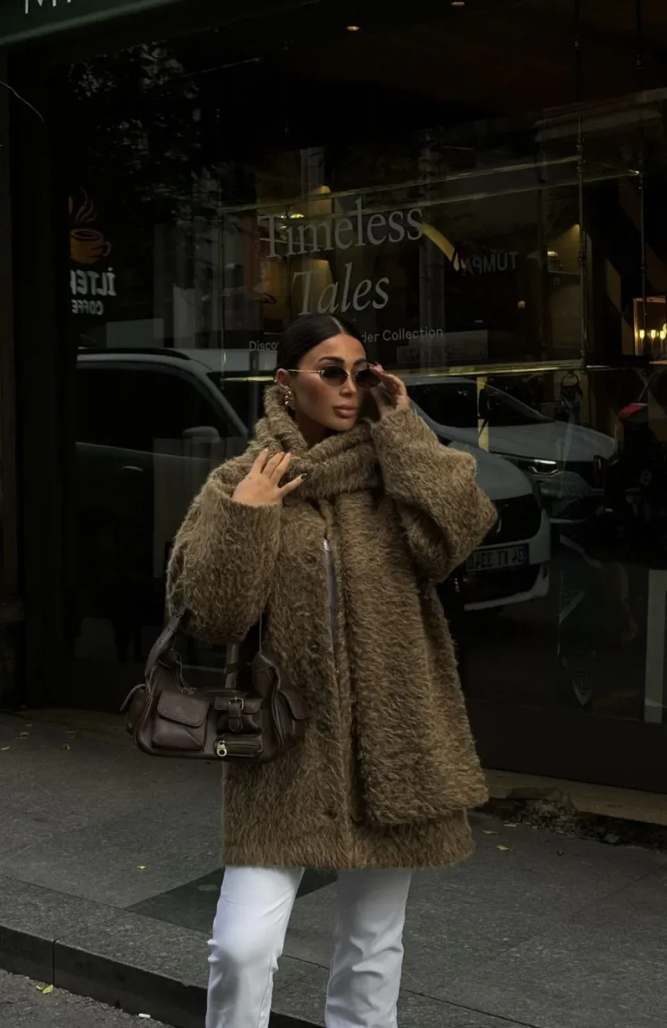 Yün Cıkartılabilen Atkılı ,Kaban İkili Takım- Kahve Somersan Giyim | Kadın, Erkek ve Çocuk Moda